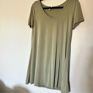 Mudd Sage Green V-Neck Dress